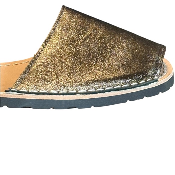Pons Menorca Authentic Avarca Sandals Metallic Bronze Size 38 8 NIB - Picture 9 of 10